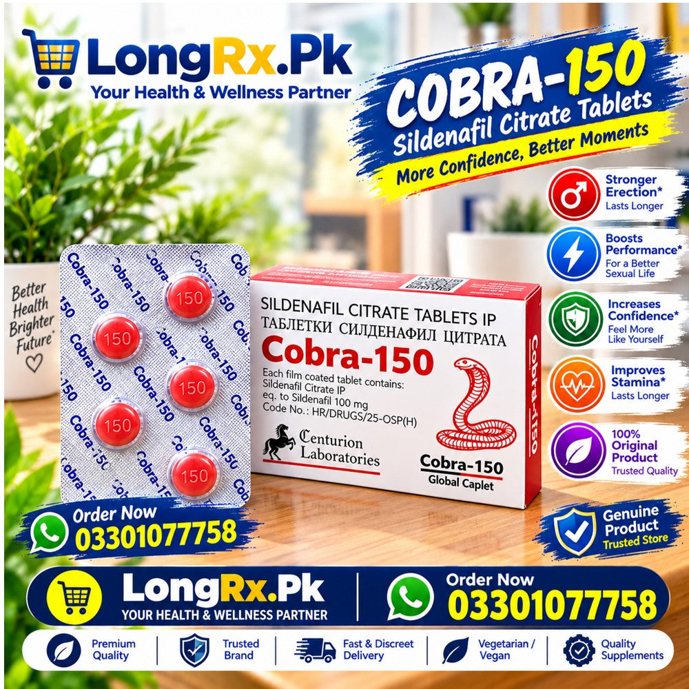 Black Cobra 150mg Tablets Same Day Delivery in Lahore
