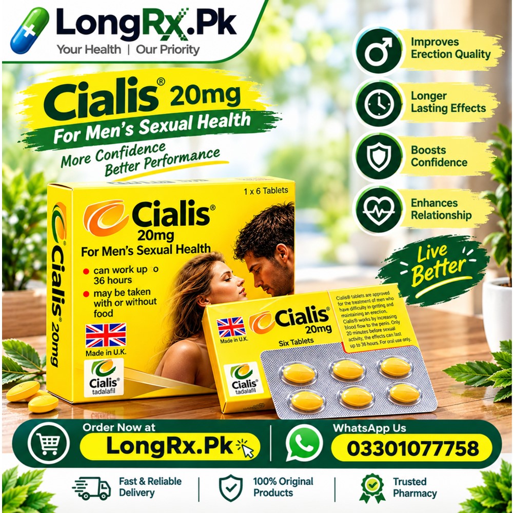 Cialis 20mg 06 Tablets Same Day Delivery in Islamabad, Rawalpindi
