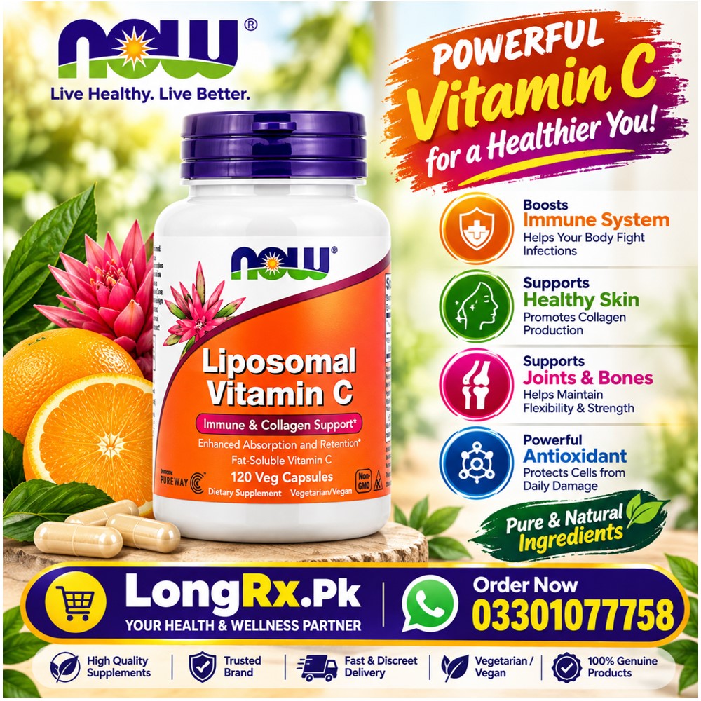 NOW Foods, Liposomal Vitamin C, 120 Veg Capsules in Pakistan
